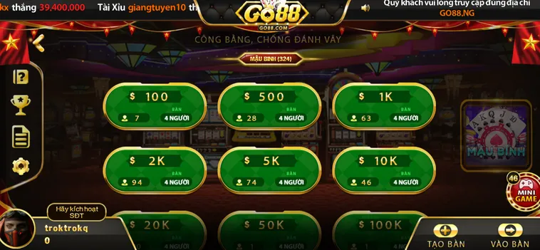 Tuyệt Đỉnh Mậu Binh Tại Go88 Sân Chơi Dành Cho Các Binh Pháp Gia