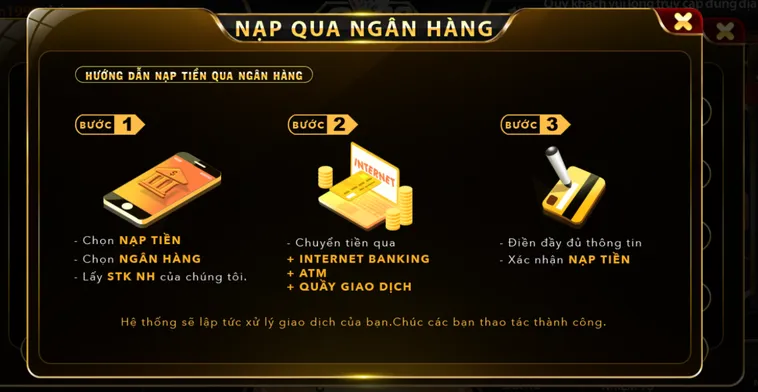 Nạp Tiền Go88 Qua Tài Khoản Ngân Hàng Thần Tốc Cho Mọi Game Thủ
