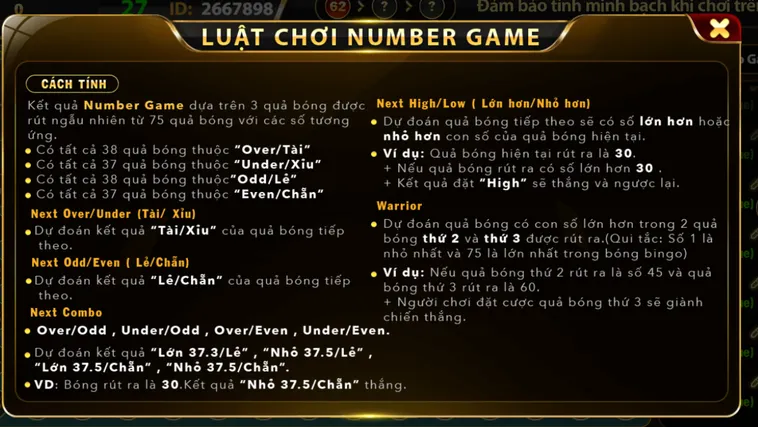 Number Game Tại Go88 Thiên Đường Cược Số Đẳng Cấp Với Cơ Hội Làm Giàu Thần Tốc