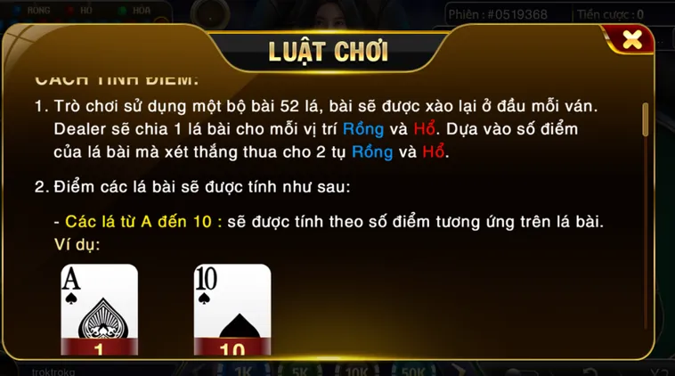 Rồng Hổ Tại Go88 Sảnh Cược Đẳng Cấp Với Tỷ Lệ Trả Thưởng Vô Cùng Hấp Dẫn