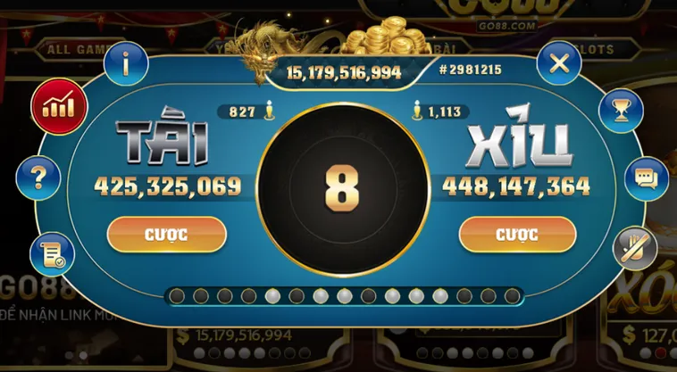Casino Tài Xỉu Tại Go88 Thiên Đường Giải Trí Với Tỷ Lệ Chiến Thắng Vượt Trội