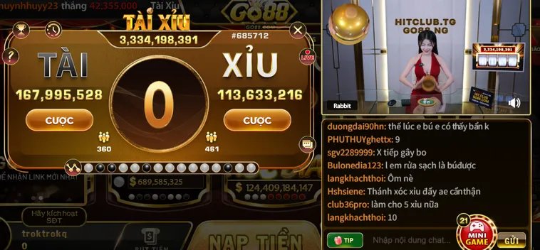 Khám Phá Sức Hấp Dẫn Của Tài Xỉu Livestream tại Go88 Đẳng Cấp Thế Giới
