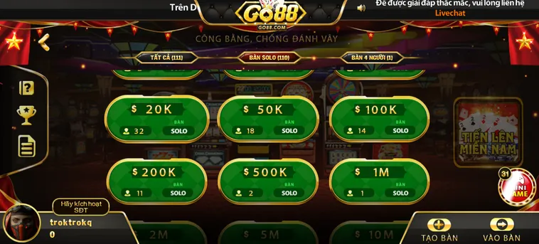 Tiến Lên Miền Nam Tại Go88 Sân Chơi Đẳng Cấp Cho Các Cao Thủ Bài Tây